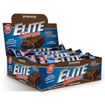 Dymatize Elite Gourmet Bar Brownie 12/Box TEMPORARELY UNAVAILABLE 