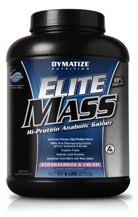 Dymatize Elite Mass Berries And Cream 6 Lb