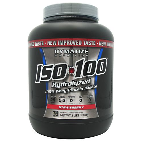 Dymatize Iso-100 Strawberry 3 Lb     TEMPORARILY UNAVAILABLE