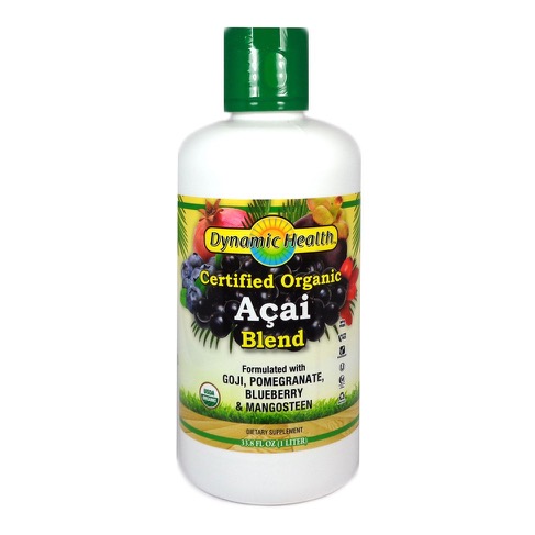 Dynamic Health Acai Juice Blend Certified Organic, Liquid (Plastic Bottle) 33.8oz