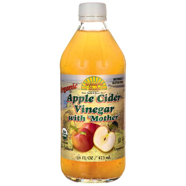 Dynamic Health Apple Cider Vinegar w/ Mother Certified Organic, Liquid (Plastic Bottle) 32oz