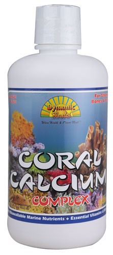 Dynamic Health Coral Calcium Complex, Liquid, Orange Mango (Plastic Bottle) 32oz