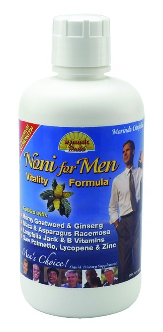 Dynamic Health Noni Juice Men Vitality, Liquid, Raspberry (Plastic Bottle) 32oz