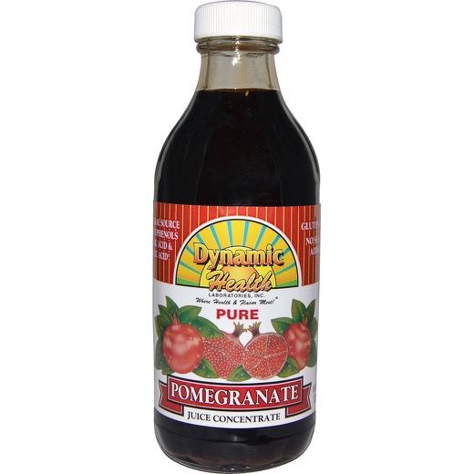 Dynamic Health Pomegranate Concentrate Certified Organic, Liquid (Glass Bottle) 8oz