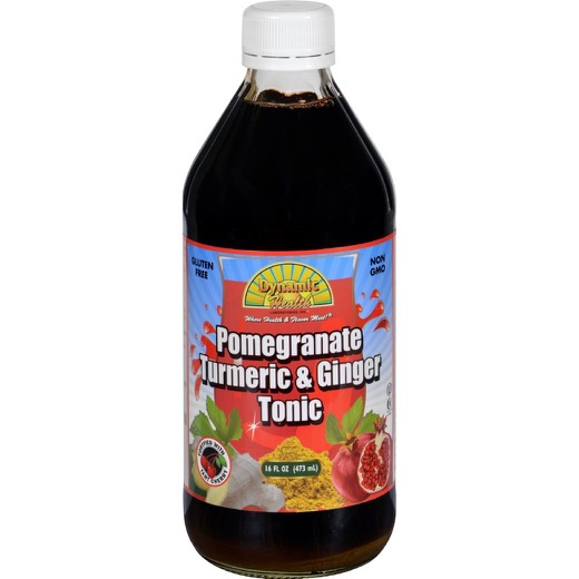 Dynamic Health Pomegranate, Turmeric & Ginger Tonic Certified Organic, Liquid (Glass Bottle) 16oz       TEMPORARILY UNAVAILABLE