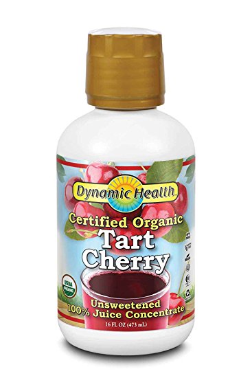 Dynamic Health Tart Cherry Concentrate Certified Organic, Liquid (Plastic Bottle) 16oz