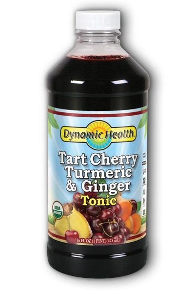 Dynamic Health Tart Cherry, Turmeric & Ginger Tonic, Liquid (Plastic Bottle) 16oz