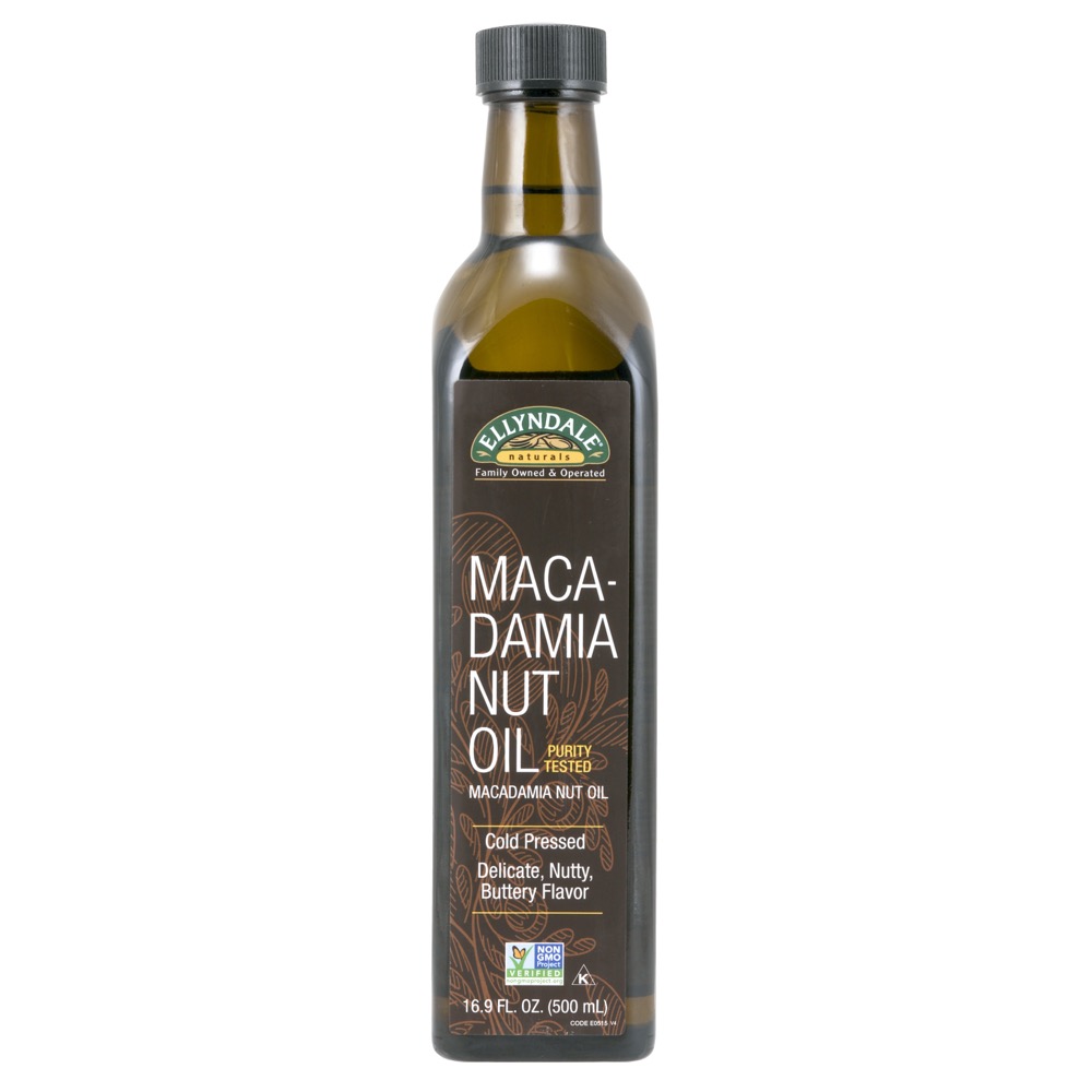 Now Vitamins - Ellyndale Naturals Macadamia Nut Oil 16.9 fl. oz Glass Bottle
