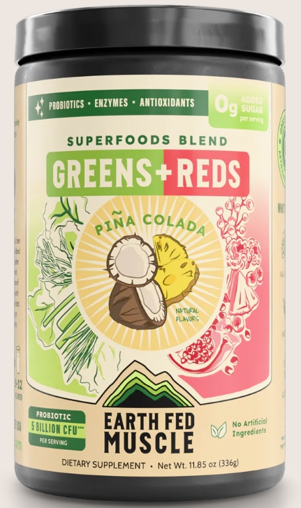 Earth Fed Muscle Superfoods Blend Flavor Pina Colada 30 Servings