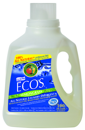 Earth Friendly Ecos Liquid Laundry Detergent Lemongrass 100 oz-OUT OF STOCK