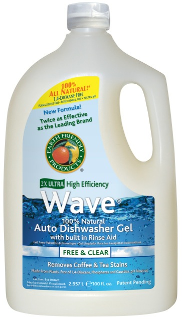 Earth Friendly Wave Gel Dish Wash Free & Clear 100 oz-OUT OF STOCK