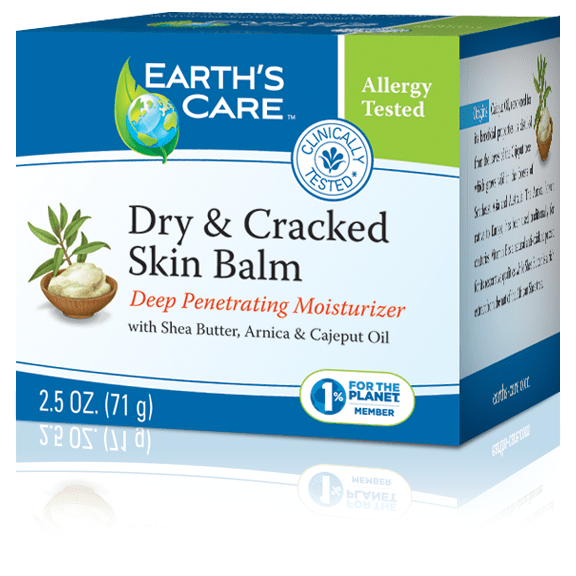 Earth's Care Dry & Cracked Skin Blam 100% Natural  2.5 oz