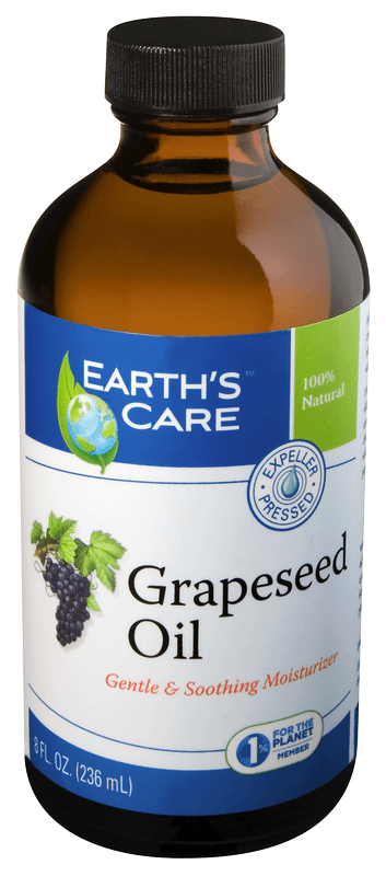Earth's Care Grape Seed Oil 100% Pure & Natural  8 oz