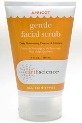Earth Science Apricot Gentle Facial Scrub Creme 4.5 OZ