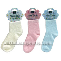 Earth Therapeutics Aloe Infused Socks Blue 1 PAIR