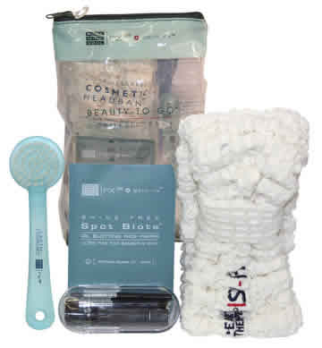 Earth Therapeutics Beauty-To-Go Cosmetic Pack 4 PC