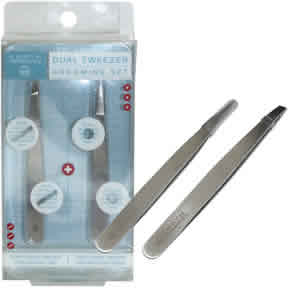 Earth Therapeutics Dual Tweezer Grooming Set 1 SET
