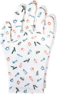 Earth Therapeutics Moisturizing Hand Gloves w/Garden Prints 1 PAIR-OUT OF STOCK