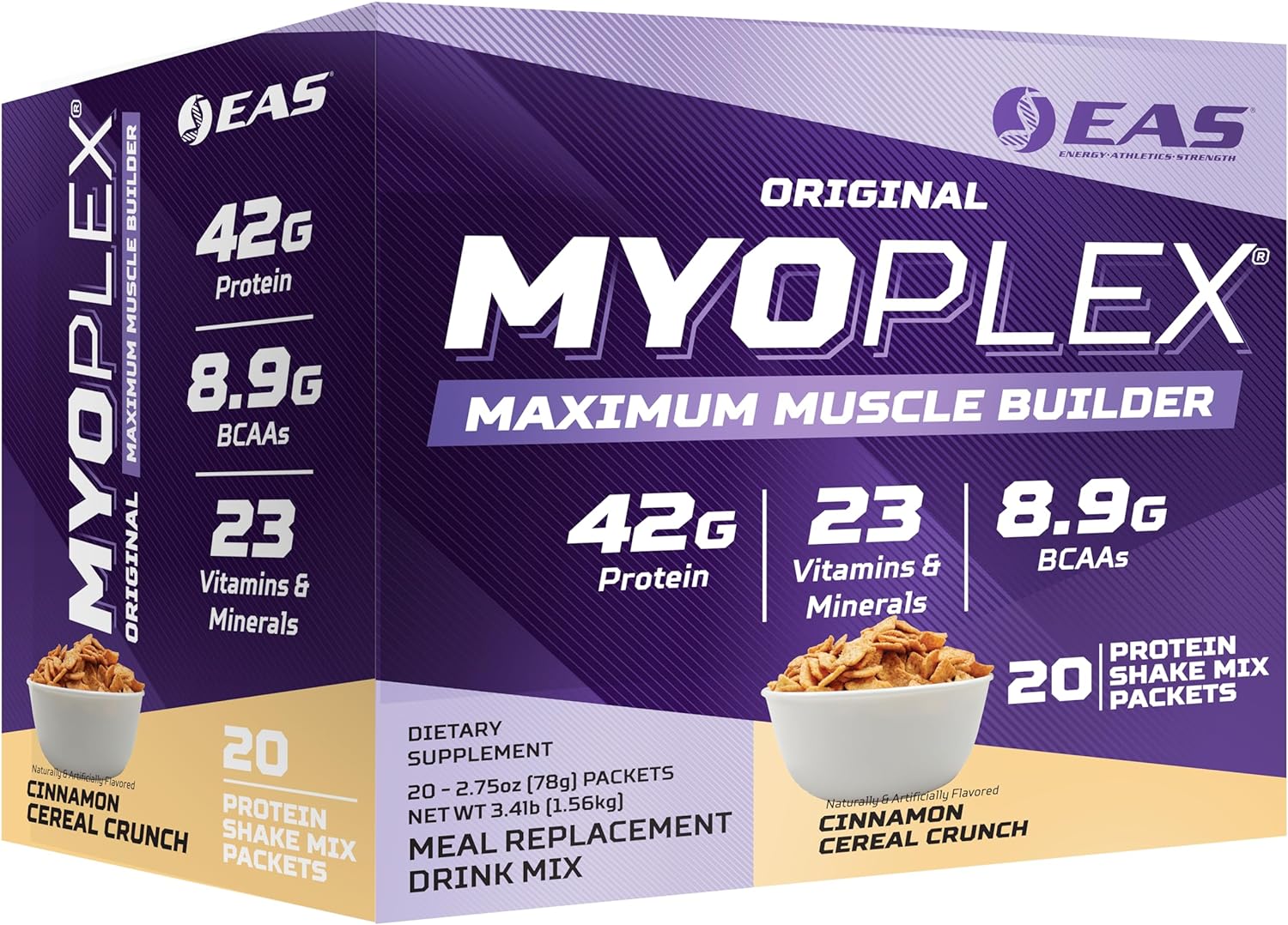 EAS Myoplex Cinnamon Ceral Shake Mix 20pkts