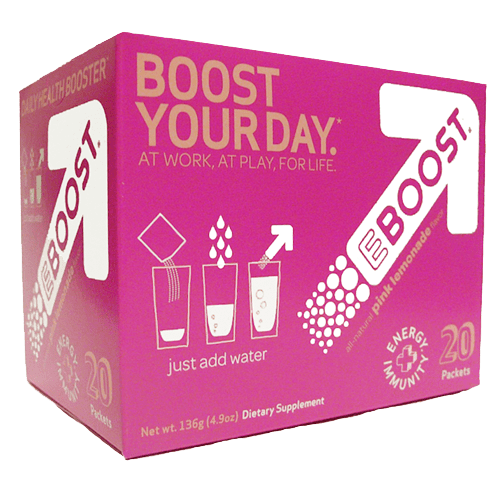 Eboost -Pink Lemonade Natural Energy Booster