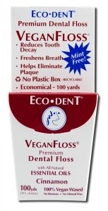 Eco-DenT Vegan Floss Cinnamon 100 Yards Each