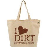 Ecobag Farmer's Market Tote Graphic: I Love Dirt 1 bag