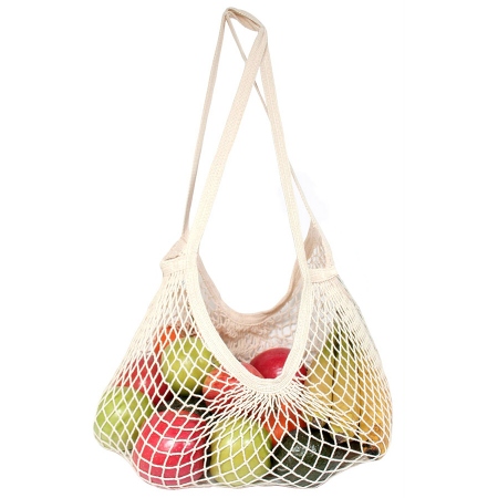 Ecobag String Bag Long Handle Natural Cotton Natural 1 bag