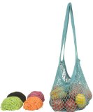 Ecobag String Bag Long Handle Natural Cotton Set-Assorted Tropicals 10 bag