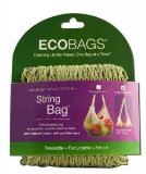 Ecobag String Bag Long Handle Natural Cotton Washed Blue 1 bag