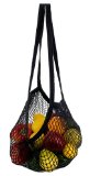 Ecobag String Bag Long Handle Organic Cotton Black 1 bag