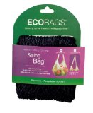 Ecobag String Bag Tote Handle Natural Cotton Black 1 bag