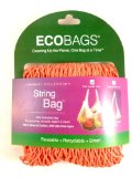 Ecobag String Bag Tote Handle Natural Cotton Coral Rose 1 bag