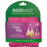 Ecobag String Bag Tote Handle Natural Cotton Fuchsia 1 bag