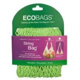 Ecobag String Bag Tote Handle Natural Cotton Sage 1 bag