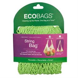 Ecobag String Bag Tote Handle Natural Cotton Storm Blue 1 bag