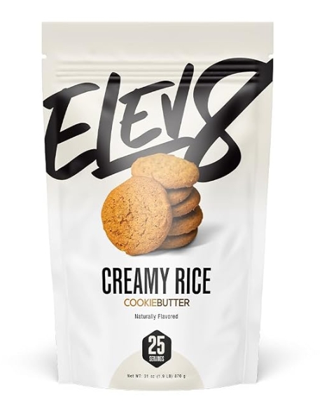 ELEV8 Creamy Rice 25 Servings Cookie Butter Flavor