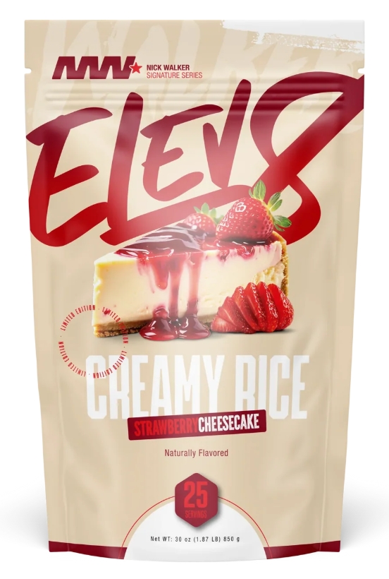 ELEV8 Creamy Rice 25 Servings Strawberry Cheesecake Flavor