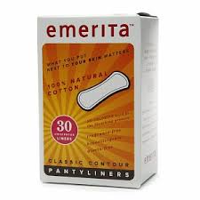 Emerita Natural Cotton Classic Contour Pantiliners 30 ct-OUT OF STOCK