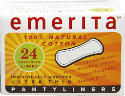 Emerita Natural Cotton Ultra Thin Pantiliners, Individually Wrapped 24 ct-OUT OF STOCK
