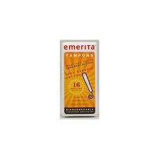 Emerita Organic Cotton Regular Tampons 16 ct
