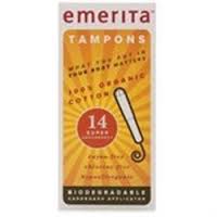 Emerita Organic Cotton Super Tampons 14 ct
