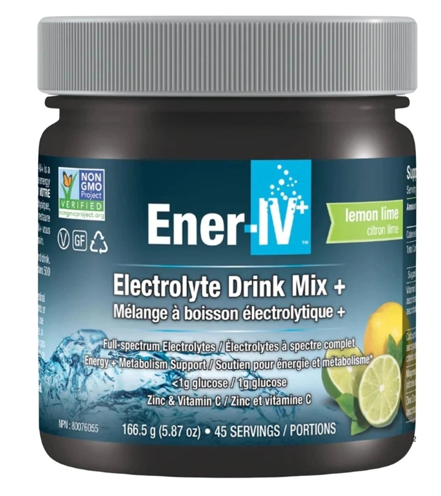 Ener-C - Ener- IV+ Electrolyte Drink Mix (tub) 45 Servings Lemon Lime Flavor 