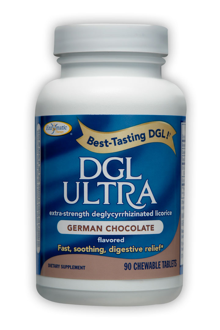 Enzymatic Therapy DGL ULTRA German Chocolate 90 chew tabs*Natures Way*