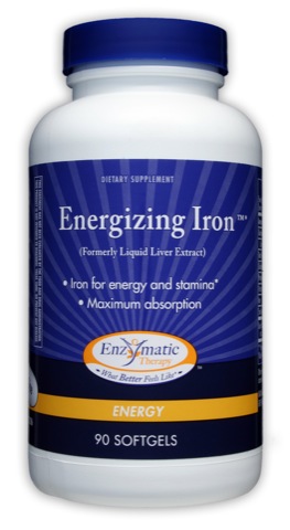 Enzymatic Therapy Energizing Iron* (formerly Liquid Liver Extract) 90 softgels--OUT OF STOCK