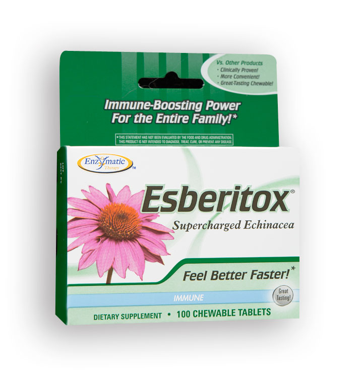 Enzymatic Therapy Esberitox1 supercharged echinacea 100 chew tabs-OUT OF STOCK