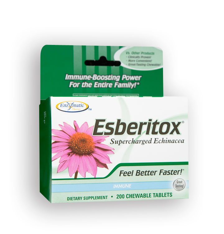 Enzymatic Therapy Esberitox1 supercharged echinacea 200 chew tabs-OUT OF STOCK