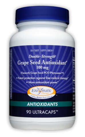 Enzymatic Therapy Grape Seed Antioxidant*, Double Strength 100 mg (formerly Grape Seed PCO Phytosome 50) 90 Ultracaps -UNAVAILABLE