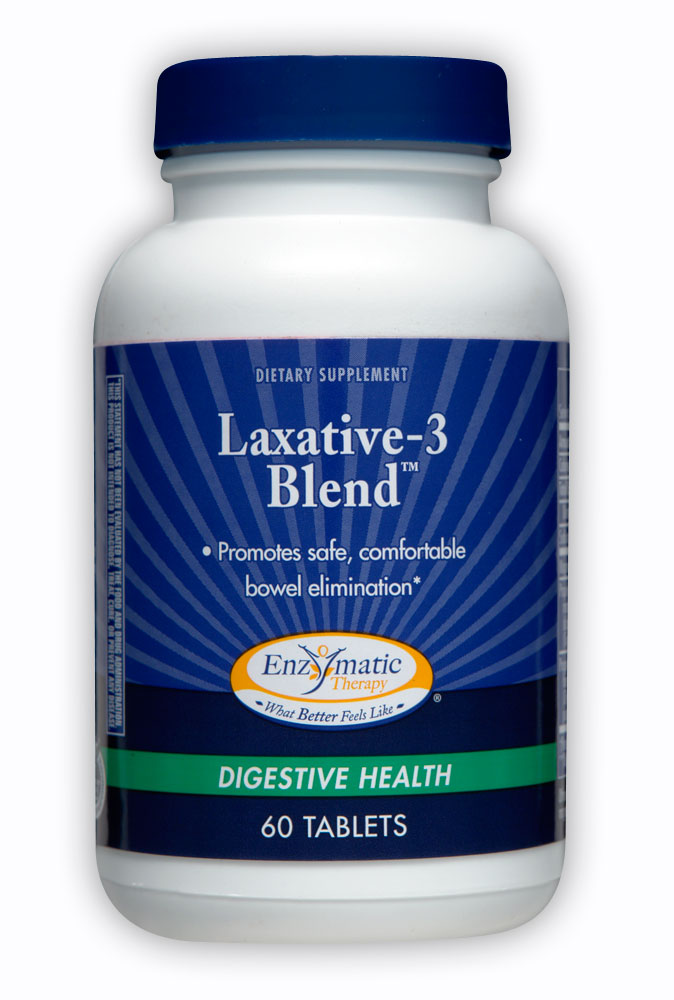 Enzymatic Therapy Laxative-3 Blend 60 tabs     TEMPORARILY UNAVAILABLE