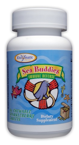 Enzymatic Therapy Sea Buddies Immune Defense* Sparkleberry 60 chew