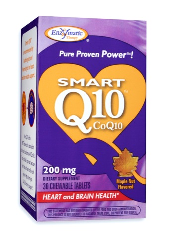 Enzymatic Therapy Smart Q10 CoQ10 200 mg, Maple  30 chew tabs-UNAVAILABLE